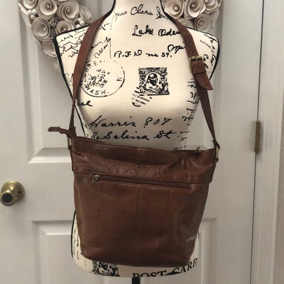 DONATED Brown Stone Mountain leather purse - Picture 8 of 15